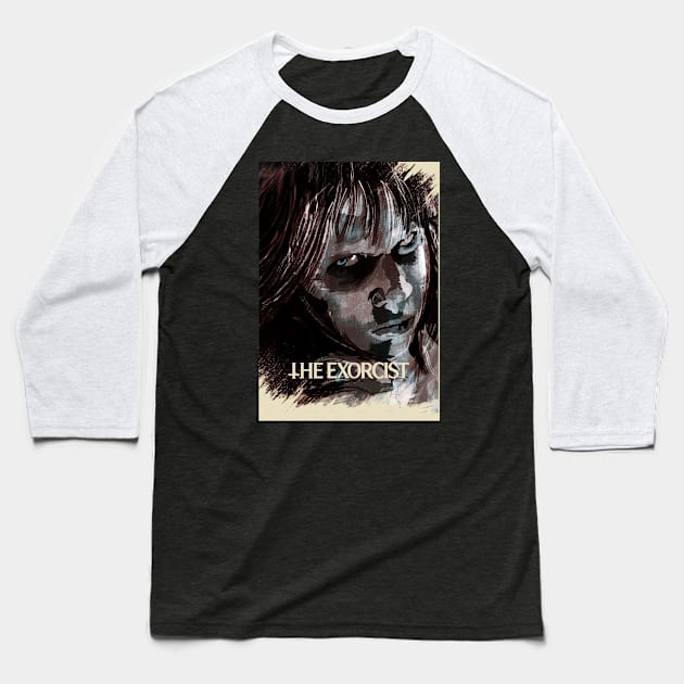 The Exorcist Horror Baseball T-Shirt by Faiz Gagak Slot